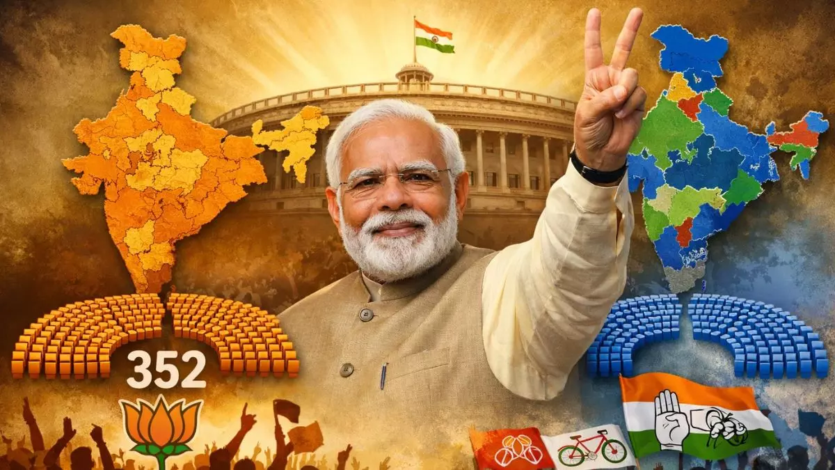 UGC पर बवाल के बावजूद मोदी बने जनता की पहली पसंद, आज लोकसभा चुनाव हुए तो एनडीए को मिलेगी 300 के पार सीटें