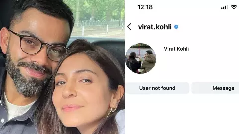 Virat Kohli account missing Virat Kohli account missing