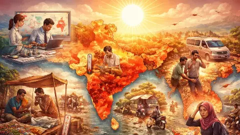 भारत के लिए ‘हीट’ का रेड अलर्ट! ऑक्सफोर्ड स्टडी का खुलासा, इंडोनेशिया, बांग्लादेश, पाकिस्तान के लोगों की सेहत पर भी खतरा भारत के लिए ‘हीट’ का रेड अलर्ट! ऑक्सफोर्ड स्टडी का खुलासा, इंडोनेशिया, बांग्लादेश, पाकिस्तान के लोगों की सेहत पर भी खतरा