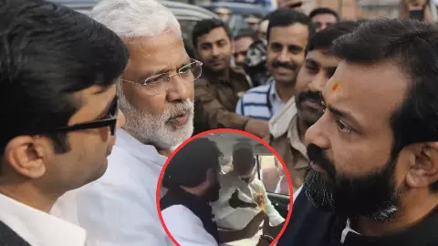 Brajbhushan Rajput Swatantra Dev Singh clash viral video