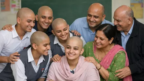 तुम अकेली नहीं हो- कैंसर पीड़ित छात्रा के लिए दोस्तों और टीचर्स ने मुंडवाए बाल, दिल छू लेगा Viral Video