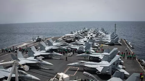 iran drone shot down near us aircraft carrier abraham lincoln iran drone shot down near us aircraft carrier abraham lincoln