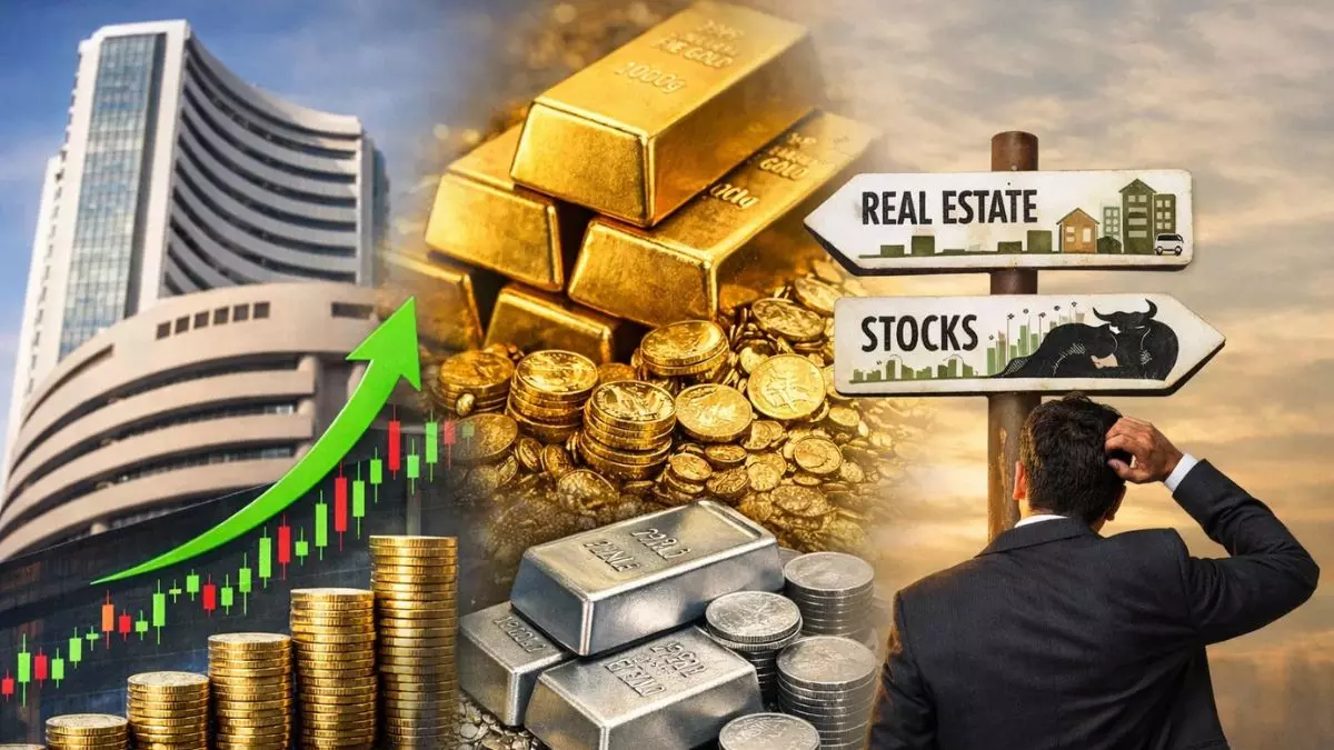 Stocks vs Gold Silver investment strategy photo