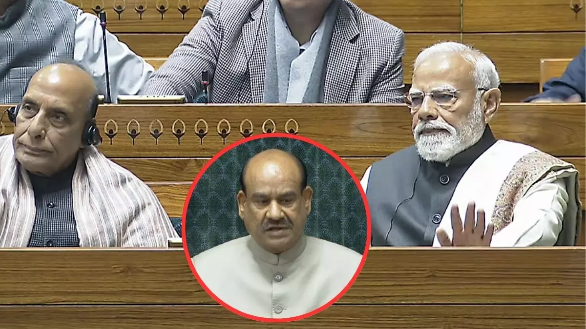 photo of pm modi om birla