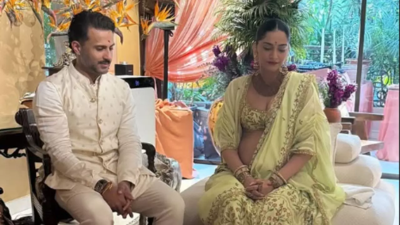 sonam kapoor baby shower 2026 second pregnancy look