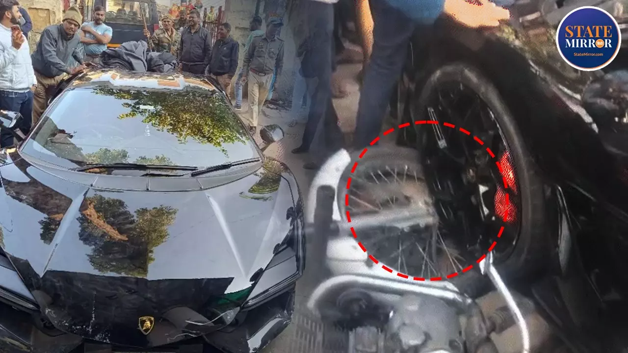 Kanpur Lamborghini Crash