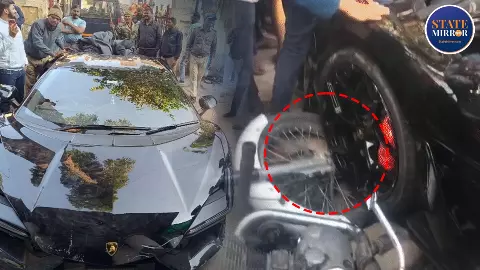 Kanpur Lamborghini Accident