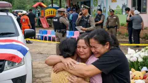 सामूहिक हत्या से दहला थाईलैंड! पूर्व पुलिस अधिकारी ने डे-केयर सेंटर पर हमला कर 34 लोगों को उतारा मौत के घाट, 22 बच्चे भी शामिल