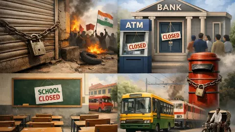 Bharat Bandh today Trade Unions Strike