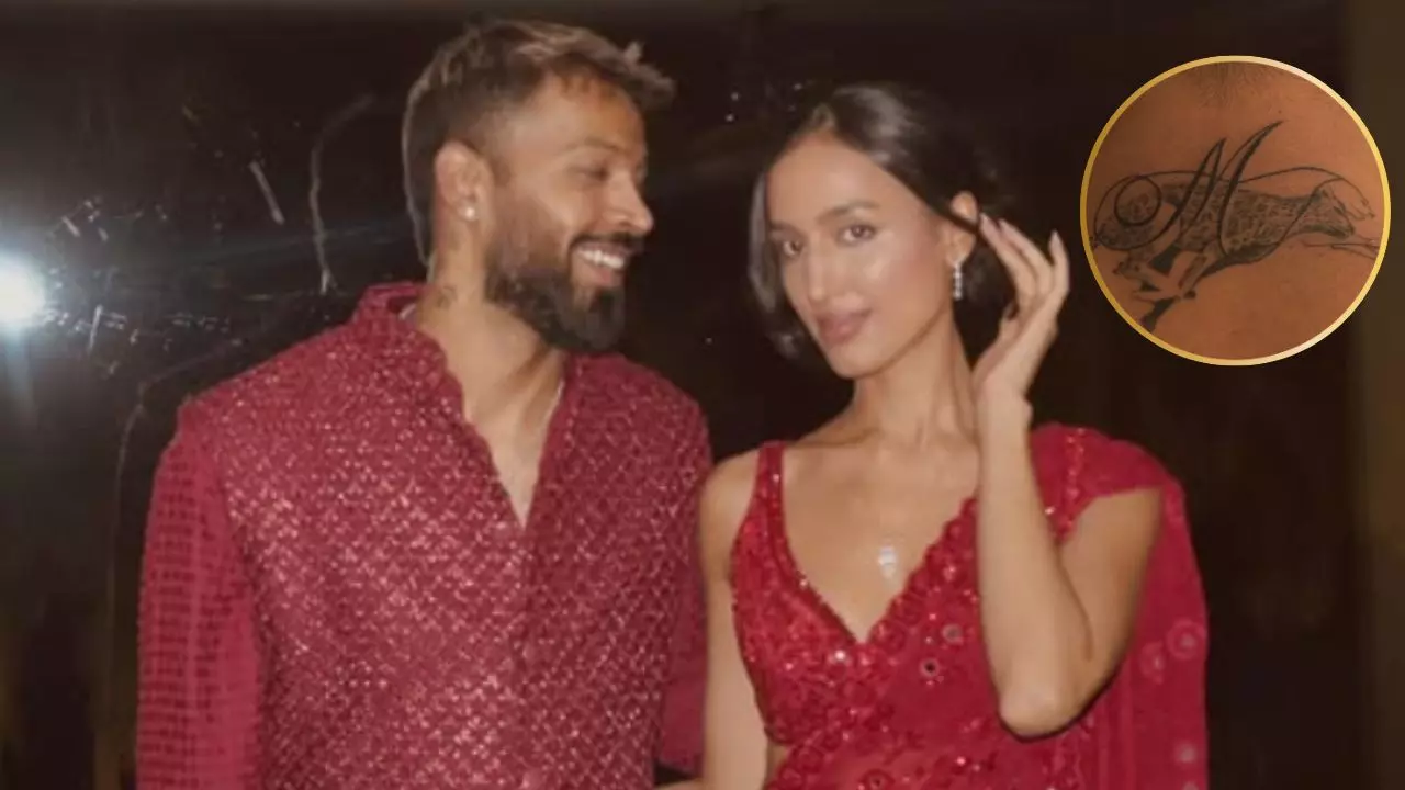 hardik pandya m tattoo for mahika valentine day news hindi