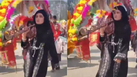 burqa me kanwar yatra tamanna malik sambhal