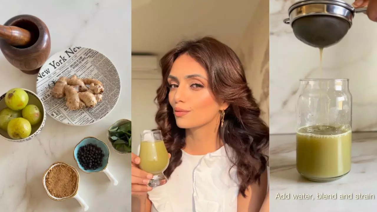 roshni chopra glow shot recipe skin hair immunity benefits