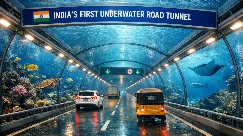पानी के नीचे ट्रेन की पटरी और सड़क, भारत की पहली 15.79 KM लंबी अंडरवॉटर रोड-रेल टनल; जानें प्रोजेक्ट की क्या है खासियत पानी के नीचे ट्रेन की पटरी और सड़क, भारत की पहली 15.79 KM लंबी अंडरवॉटर रोड-रेल टनल; जानें प्रोजेक्ट की क्या है खासियत