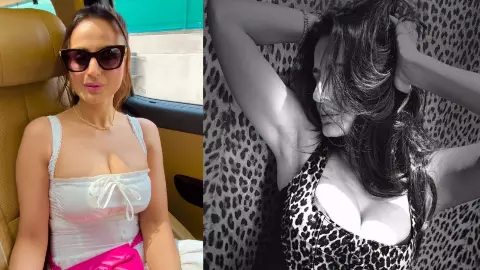 ameesha patel workout video reverse lunge benefits at 50