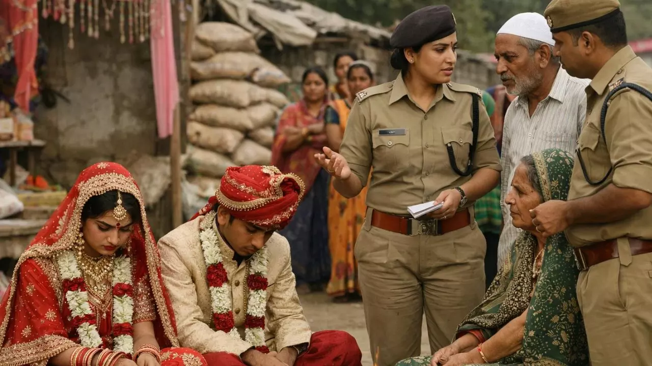 धूमधाम शादी के बीच पुलिस ने मारी Entry, दुल्हन का उठाया घूंघट तो उड़ गए होश; फिर जो हुआ...