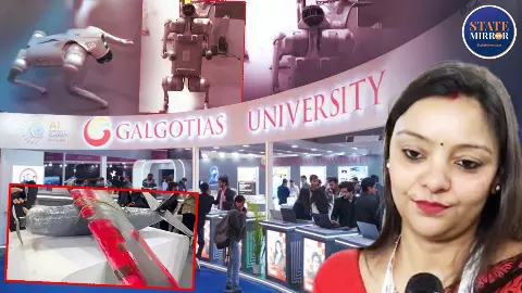 चाइनीज रोबो डॉग के बाद अब पेश है गलगोटिया का थर्माकोल ड्रोन! आपका 6 मेरा 9 हो सकता है...बोलने वाली नेहा सिंह कौन?