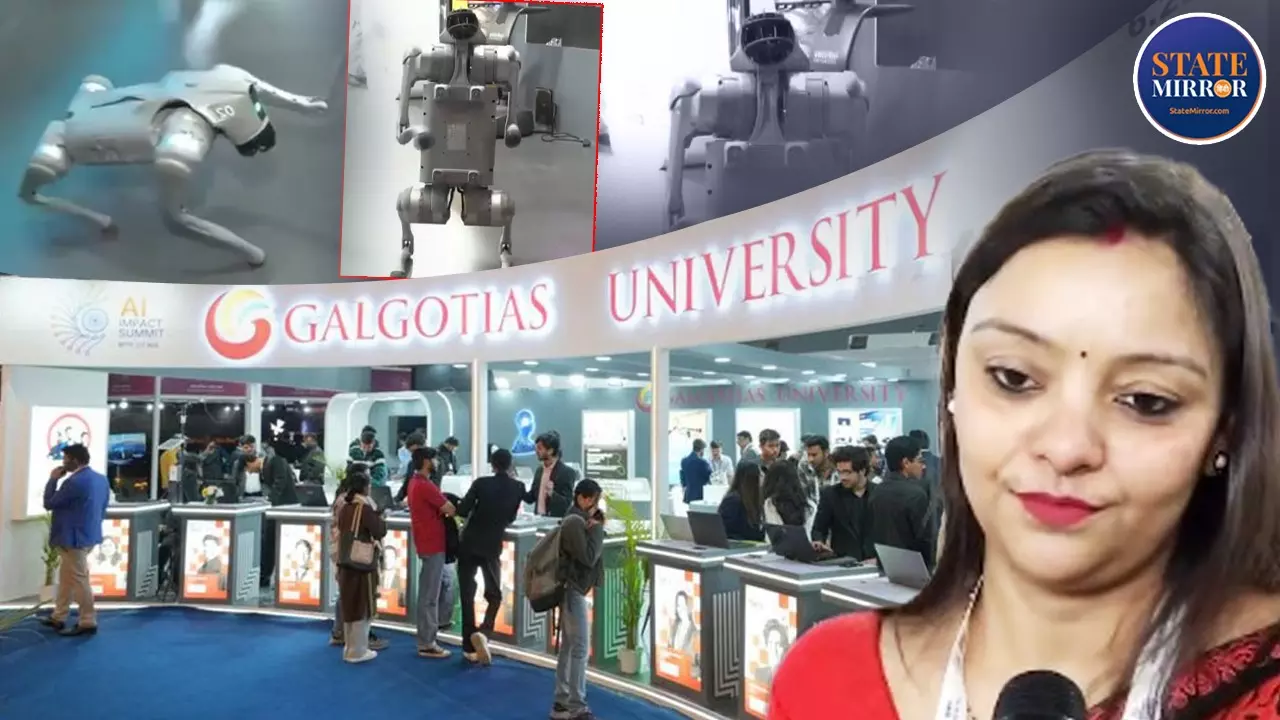 galgotias university chinese robot ai summit controversy