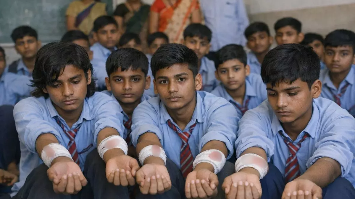 Dhamtari students wrist cut news