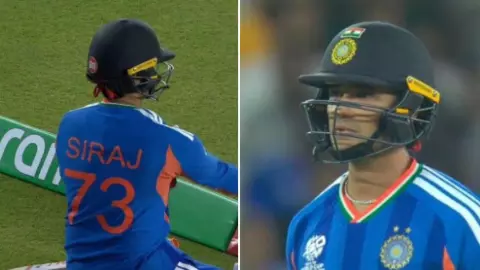 Abhishek Sharma wear Mohammed Siraj jersey