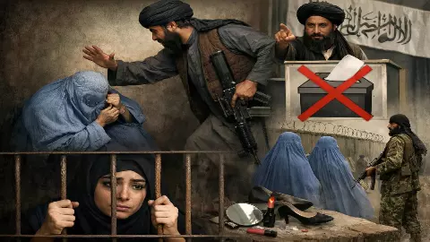 बीवी को पीटना जायज़, चुनाव लड़ने पर पाबंदी- तालिबान के वह 5 कानून जो अफगानी महिलाओं के कतर देते हैं पंख बीवी को पीटना जायज़, चुनाव लड़ने पर पाबंदी- तालिबान के वह 5 कानून जो अफगानी महिलाओं के कतर देते हैं पंख