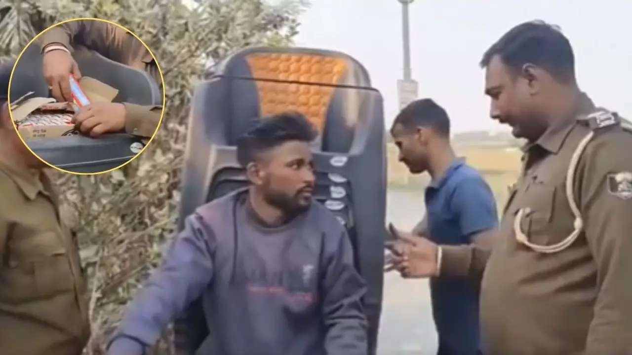 bihar alcohol hide trick video viral