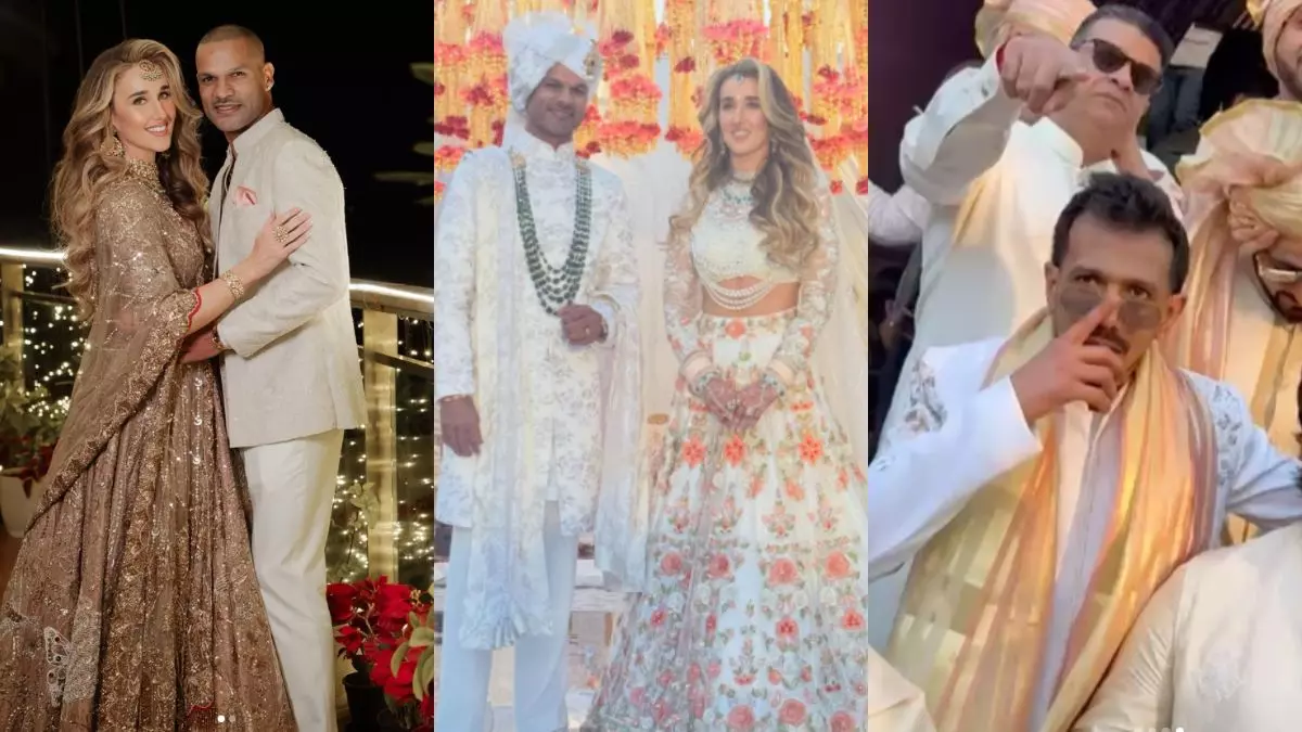 Shikhar Dhawan Sophie Shine photo