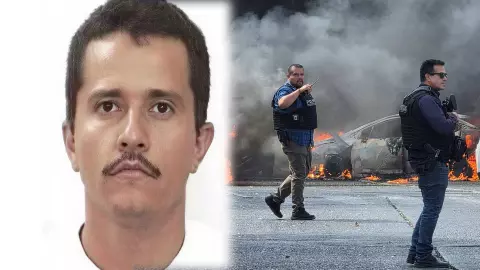 उठता धुआं, एयरपोर्ट पर भागते लोग; मोस्ट वॉन्टेड ड्रग लॉर्ड के El Mencho ढेर होने के बाद जल रहा मैक्सिको, देशों ने जारी की एडवाइजरी उठता धुआं, एयरपोर्ट पर भागते लोग; मोस्ट वॉन्टेड ड्रग लॉर्ड के El Mencho ढेर होने के बाद जल रहा मैक्सिको, देशों ने जारी की एडवाइजरी