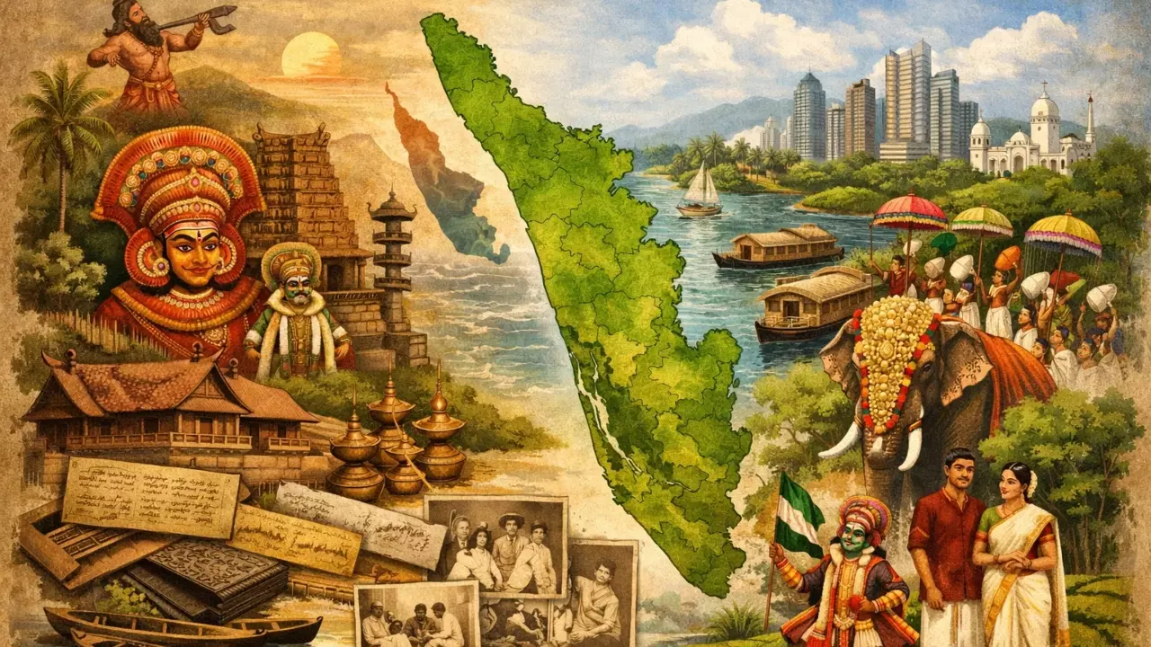 Kerala to Keralam history of Kerala