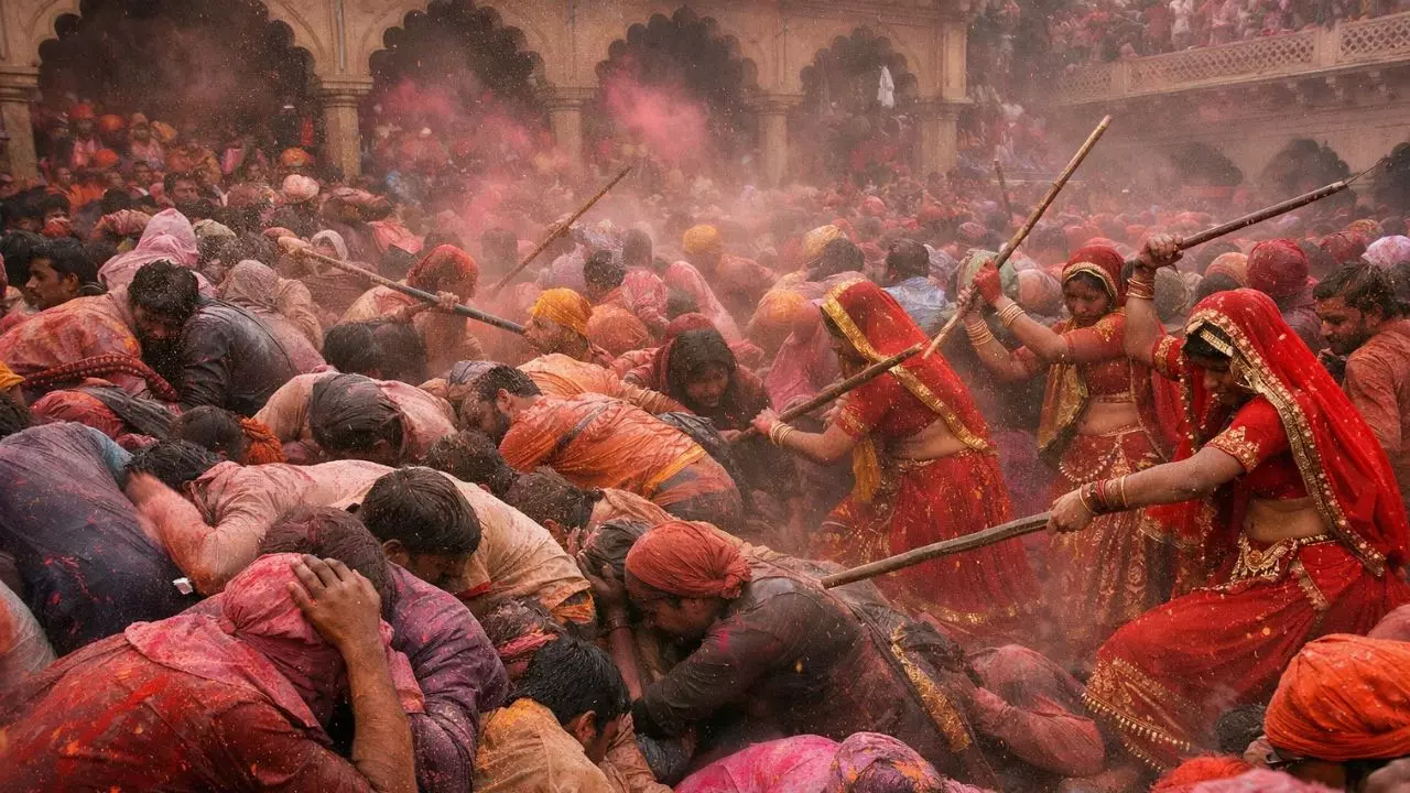 बरसाना में लट्ठमार होली के दौरान भगदड़! राधारानी मंदिर के पास बेकाबू भीड़, कई लोगों के दबे होने की खबर- Updates