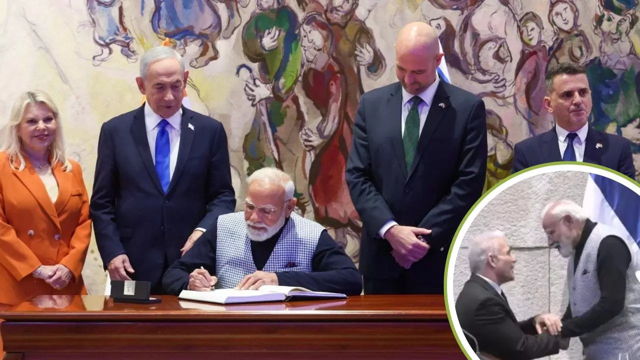 मोदी की मौजूदगी में इजरायली सदन में मचा हंगामा! नेतन्याहू की पत्नी ने भगवा ड्रेस में किया स्वागत, पढ़ें भाषण की बड़ी बातें