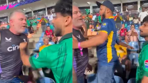 PAK vs ENG Fans clashed with each other video viral