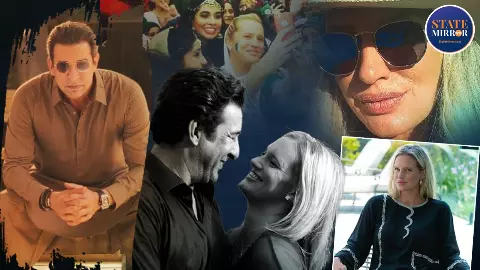 Wasim Akram Shaniera Thompson Photo