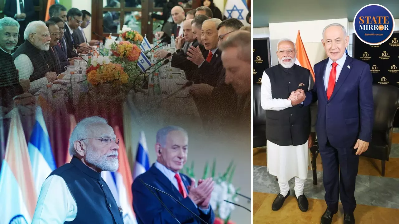 photo of pm modi and benjamin netanyahu