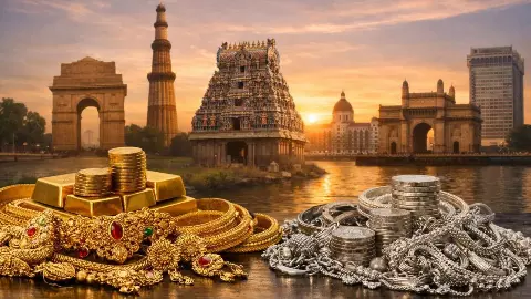 Gold-Silver Price: कितना महंगा हुआ सोना-चांदी! चेन्नई-मुंबई के मुकाबले दिल्ली में सस्ता Gold-Silver Price: कितना महंगा हुआ सोना-चांदी! चेन्नई-मुंबई के मुकाबले दिल्ली में सस्ता