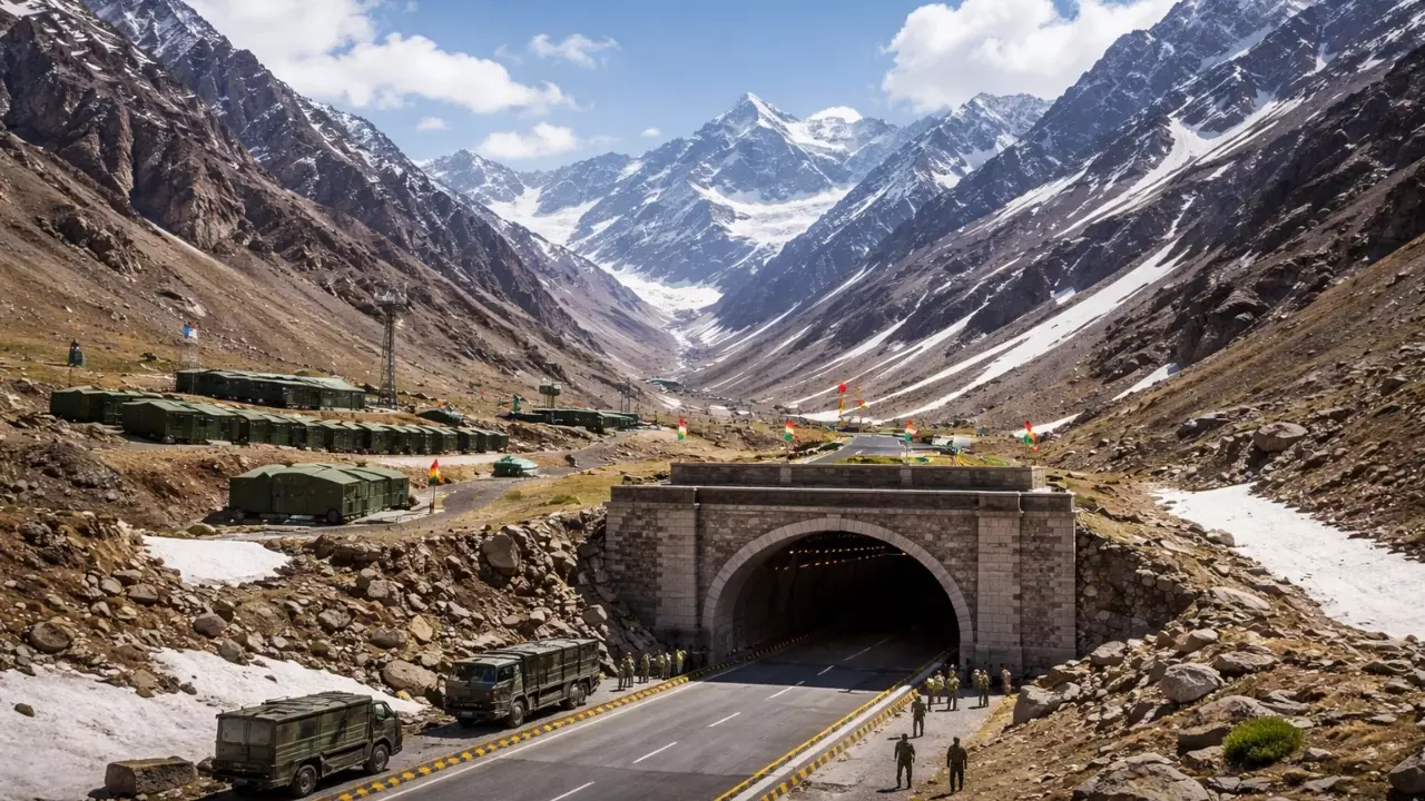 Shinku La Tunnel India China border