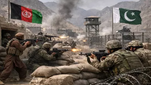 अफगानिस्तान–पाकिस्तान टकराव से क्या बदलने वाला है, भारत की क्यों है इस जंग पर पैनी नजर? अफगानिस्तान–पाकिस्तान टकराव से क्या बदलने वाला है, भारत की क्यों है इस जंग पर पैनी नजर?
