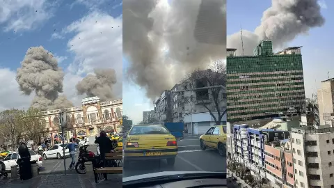 ईरान पर ताबड़तोड़ बमबारी, खामेनेई के घर बाहर 7 धमाके, देखें दहशत के पांच VIDEO ईरान पर ताबड़तोड़ बमबारी, खामेनेई के घर बाहर 7 धमाके, देखें दहशत के पांच VIDEO