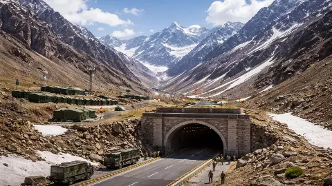 Shinku La Tunnel India China border