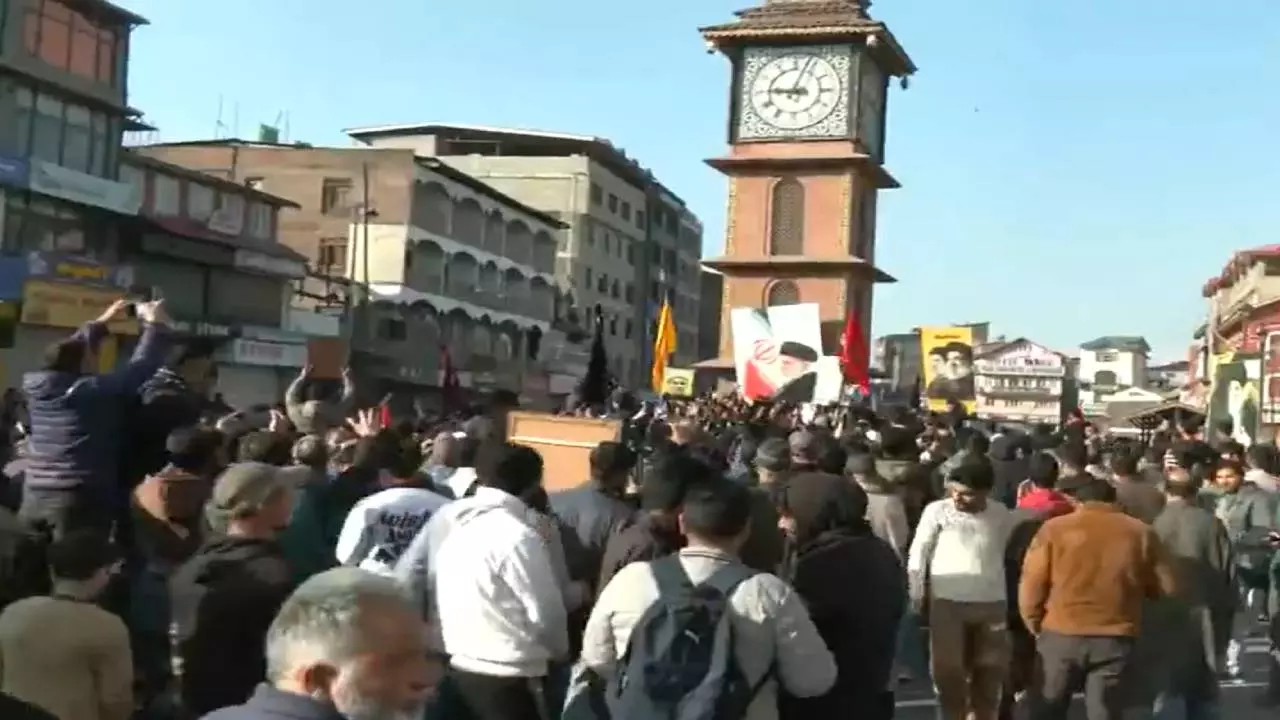 Israel Iran War why shia muslims protesting against Israel on lal chowk of Kashmir