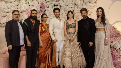 Allu Sirish-Nayanika Reddy का ग्रैंड प्री-वेडिंग रिसेप्शन, अल्लू स्टूडियोज में जुटी पूरी टॉलीवुड; देखें तस्वीरें Allu Sirish-Nayanika Reddy का ग्रैंड प्री-वेडिंग रिसेप्शन, अल्लू स्टूडियोज में जुटी पूरी टॉलीवुड; देखें तस्वीरें