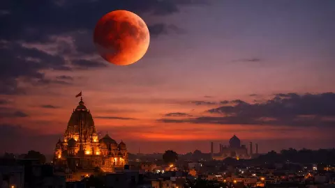 chandra grahan 3 march 2026 time in india sutak kaal blood moon city wise