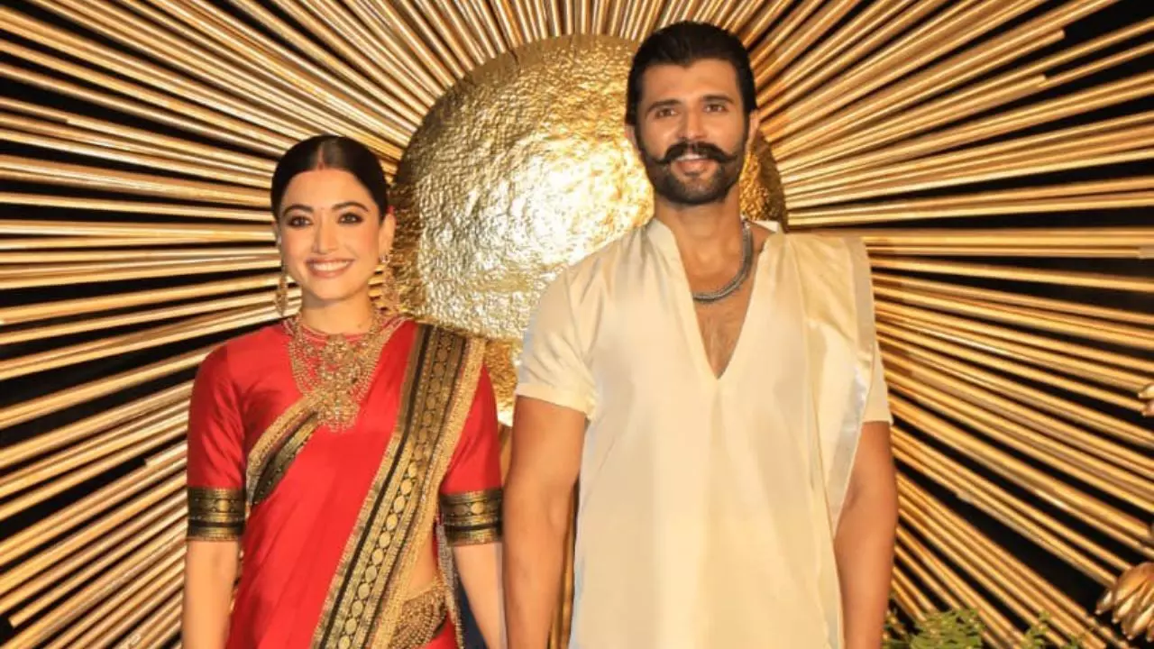 rashmika mandanna vijay deverakonda reception 2026 hyderabad virosh wedding