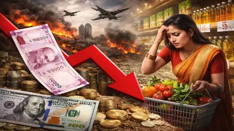 मिडिल ईस्ट में जंग, भारत पर असर, रिकॉर्ड लो पर पहुंचा रुपया; क्या आने वाला है महंगाई का नया झटका? मिडिल ईस्ट में जंग, भारत पर असर, रिकॉर्ड लो पर पहुंचा रुपया; क्या आने वाला है महंगाई का नया झटका?