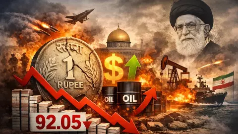 Why Rupee Fell to 92.05 photo Why Rupee Fell to 92.05 photo