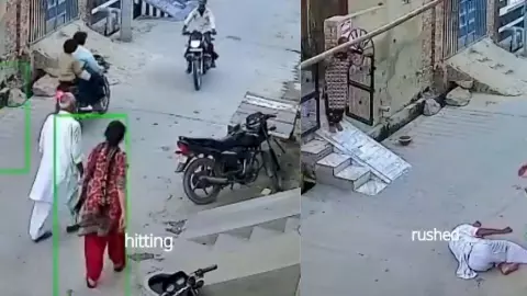 स्पीड बनी जानलेवा! सड़क पर चल रहे बुजुर्ग को बाइकसवार ने मारी टक्कर, उछलकर धड़ाम से जमीन पर गिरे, वीडियो वायरल