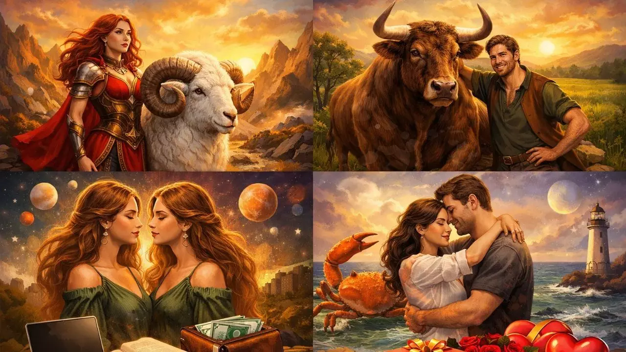 Weekly Horoscope: मेष, वृषभ, मिथुन और कर्क राशि वालों का कैसा रहेगा सप्ताह? जानें करियर, धन और प्रेम का हाल