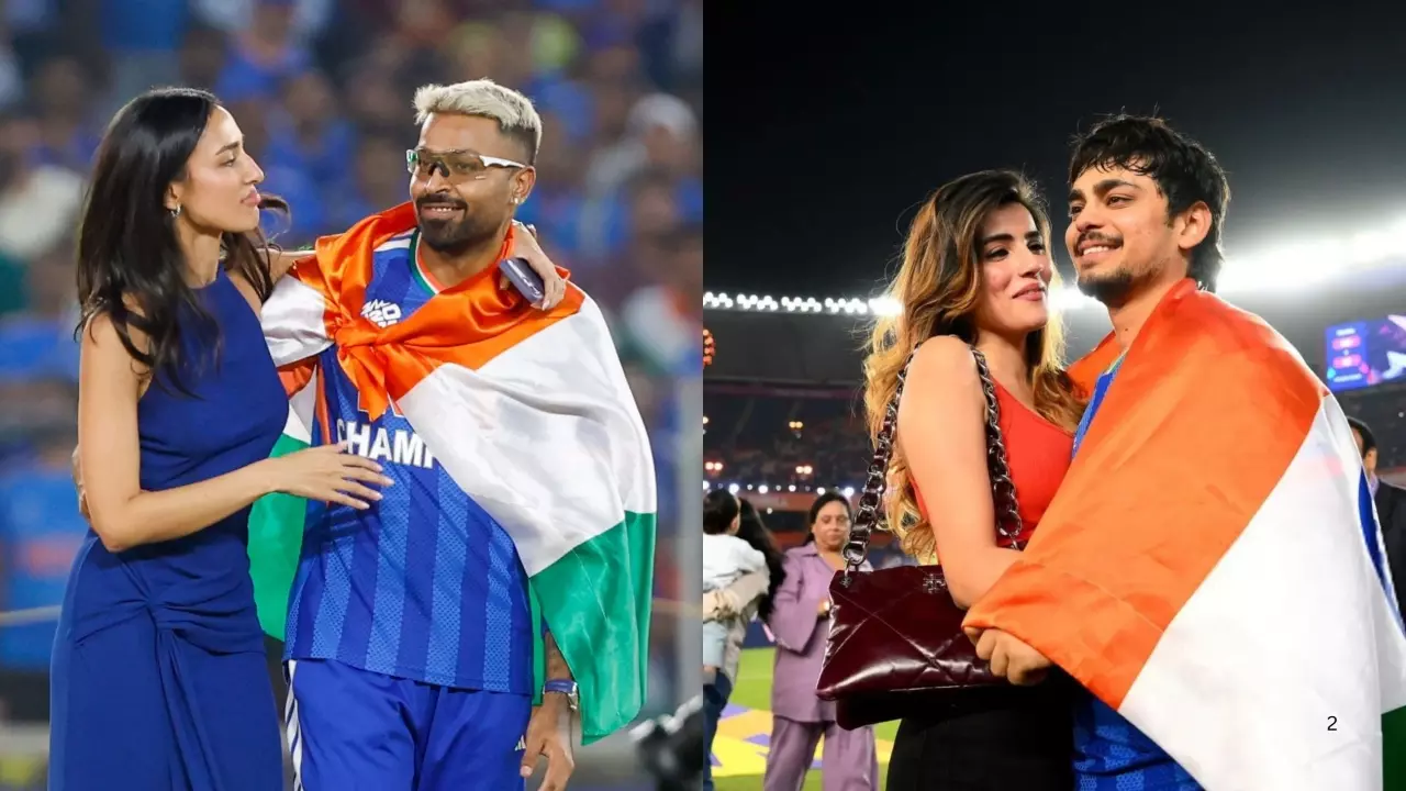 india vs new zealand t20 world cup 2026 hardik pandya girlfriend mahika sharma celebration