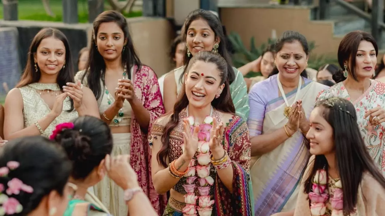 rashmika mandanna vijay deverakonda mehendi photos wedding reception viral