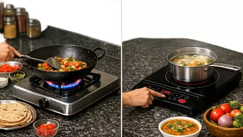 lpg vs induction cooking cost comparison india