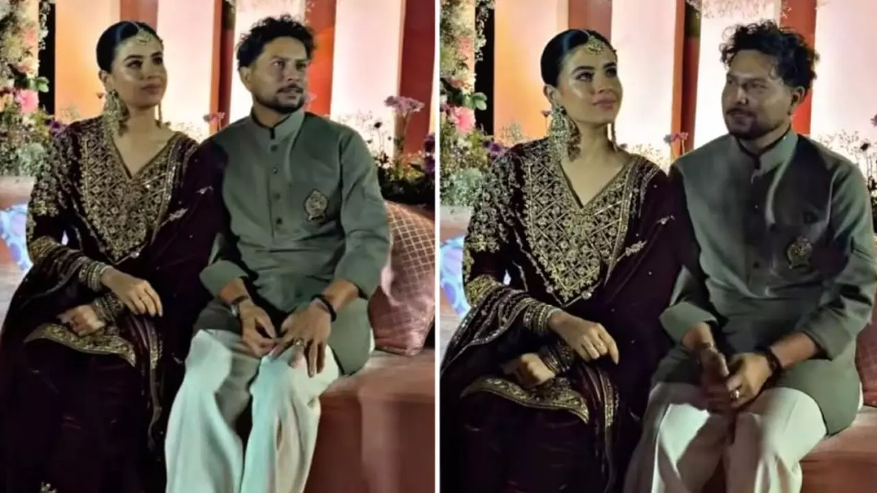 kuldeep yadav wedding mehndi vanshika farshi salwar mussoorie wedding